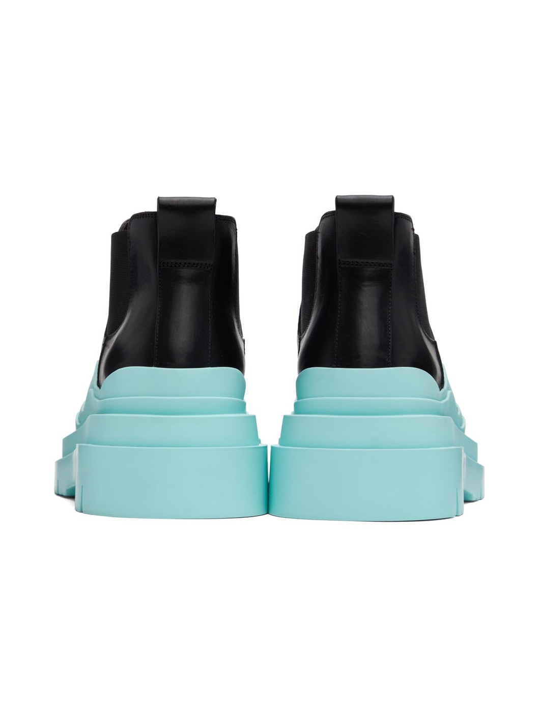 Black & Blue Tire Chelsea Boots - 2