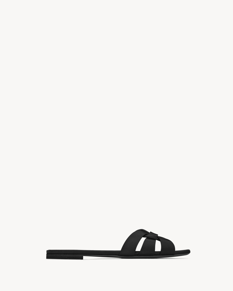 tribute flat sandals in smooth leather - 1
