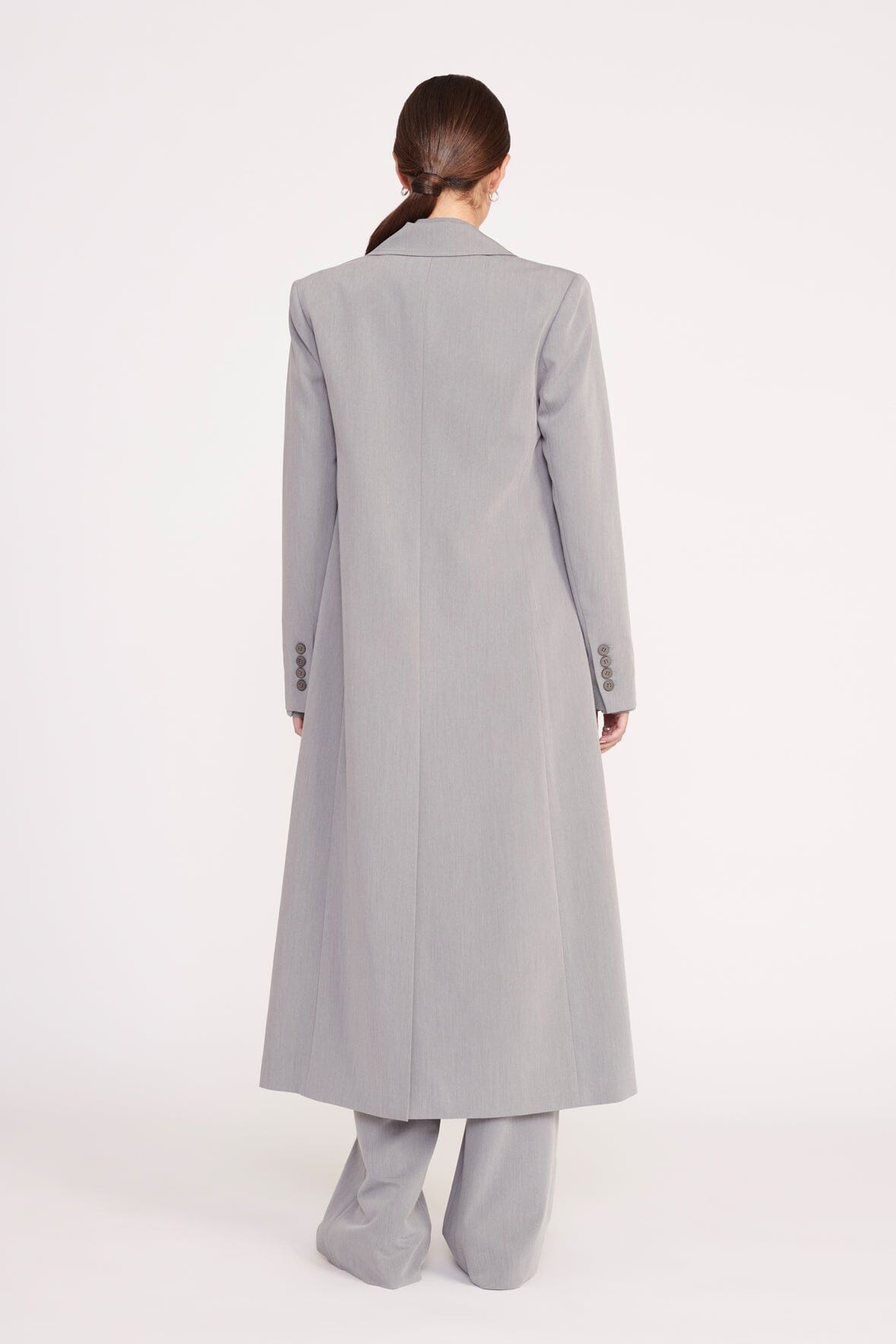 STAUD RALPH COAT HEATHER GREY - 4