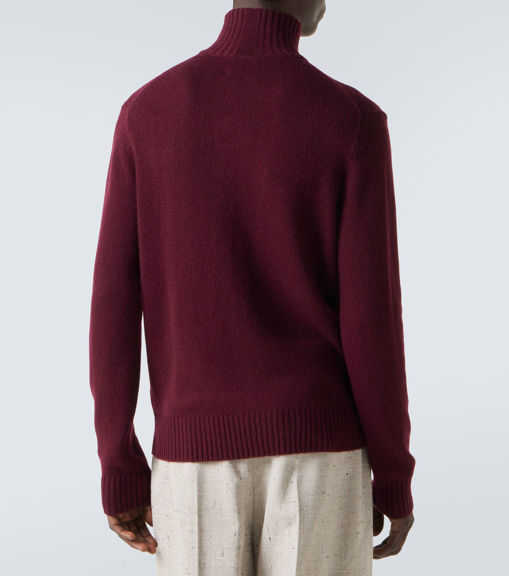Wool and cashmere turtleneck sweater - 4
