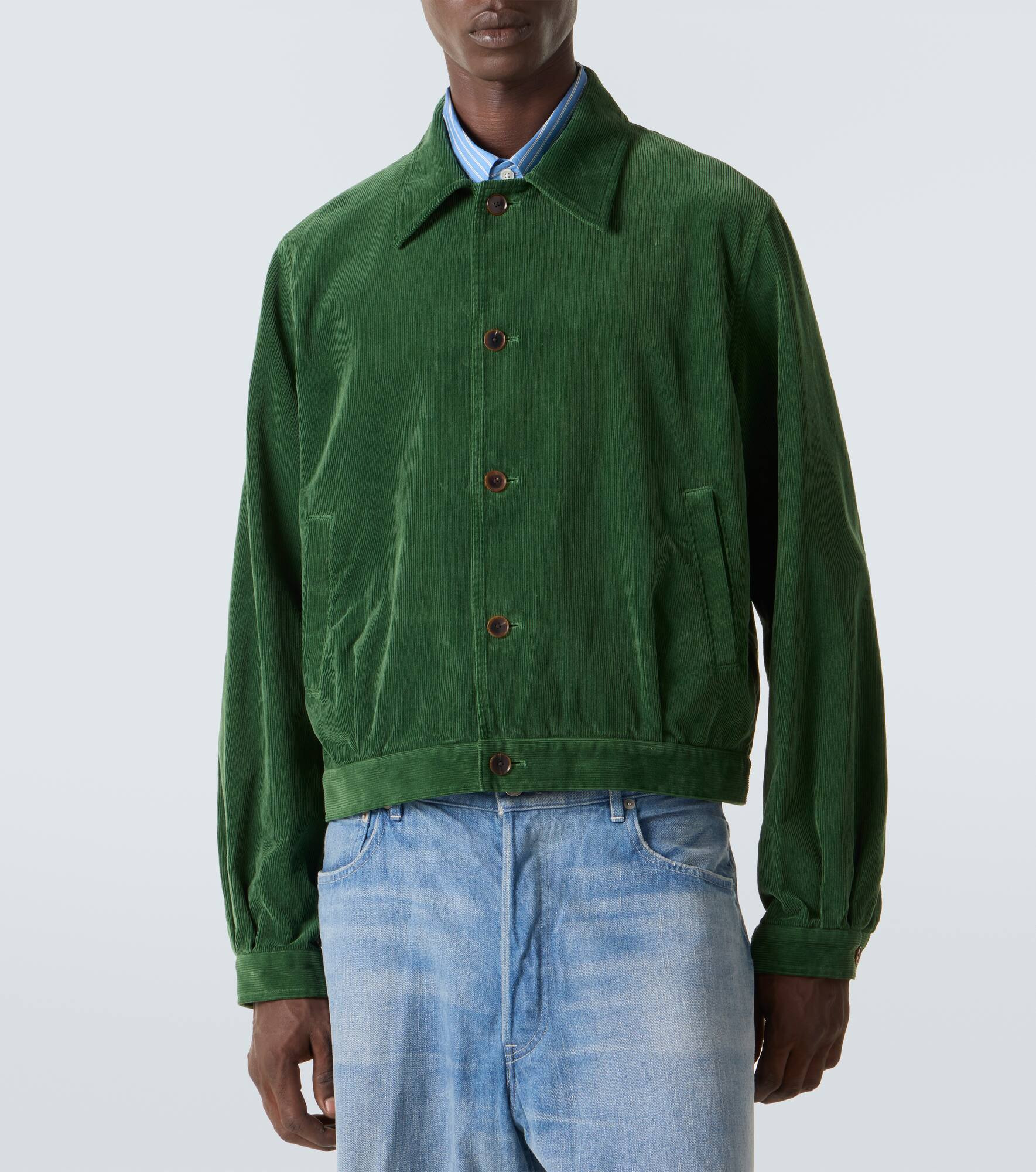 Cotton corduroy blouson jacket - 3
