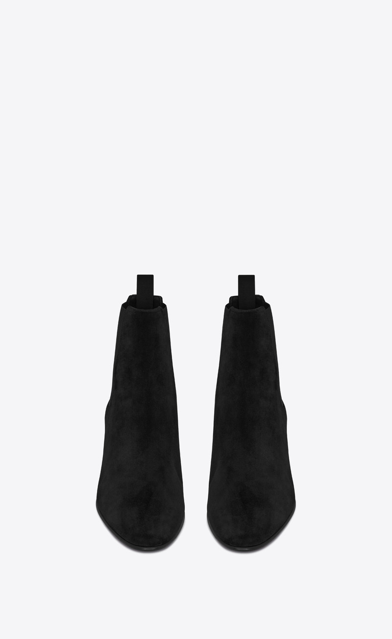 SAINT LAURENT joey chelsea boots in suede outlook