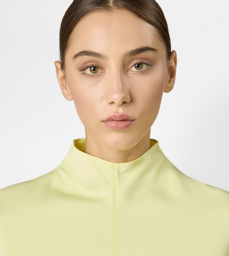 BLOUSE IN SATIN - YELLOW 5