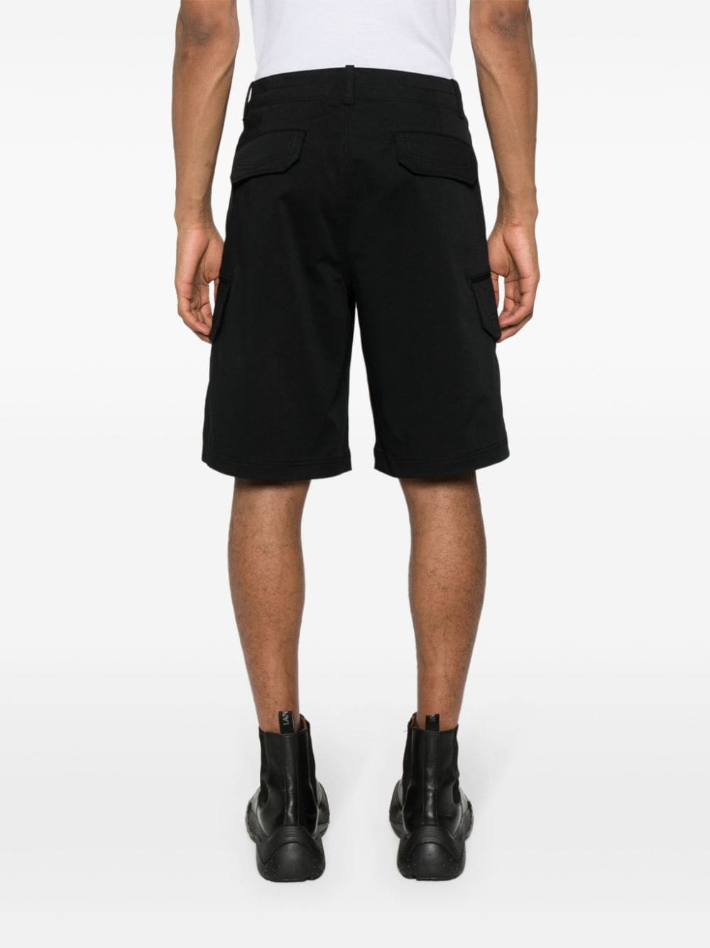 logo-print cargo shorts - 4