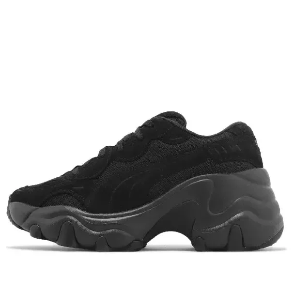 (WMNS) PUMA Pulsar Wedge Suede & Mesh 'Black' 395449-01 - 1
