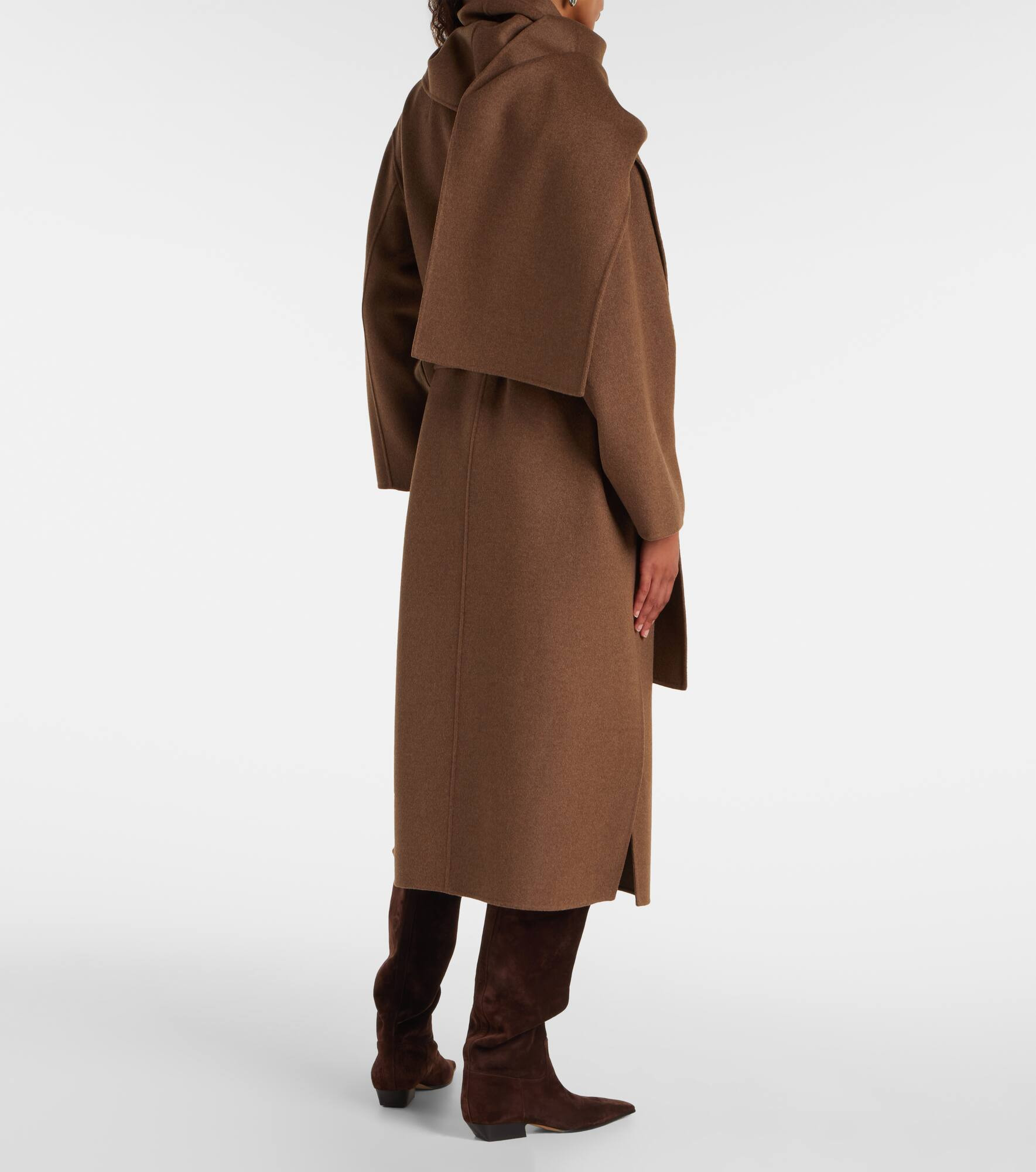Curoe virgin wool wrap coat - 3