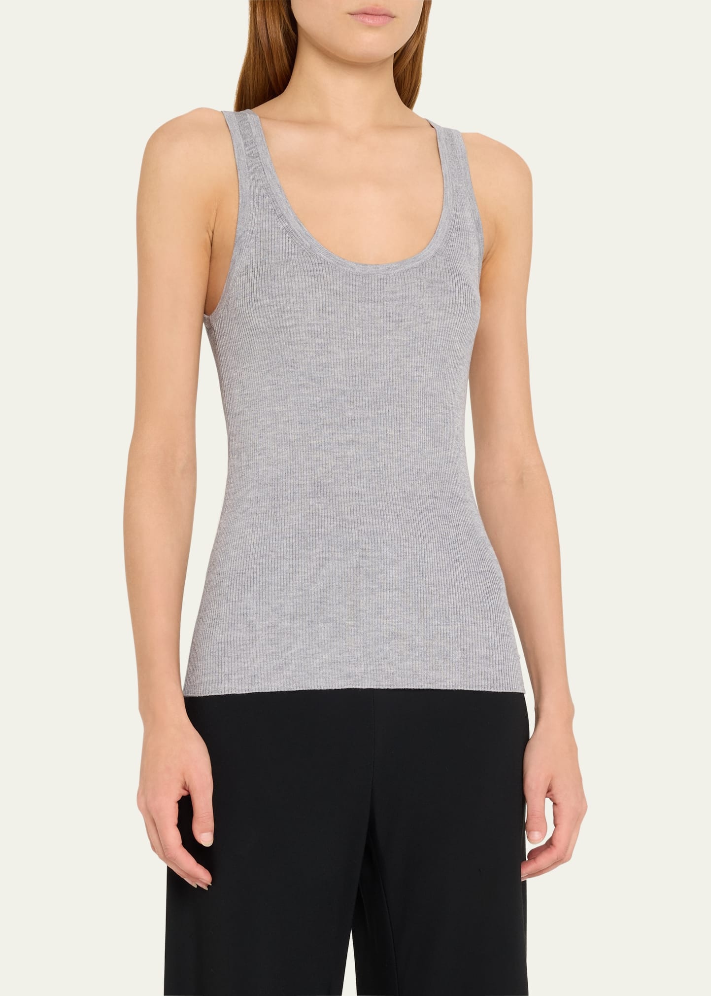 Kioni Silk and Cashmere Scoop-Neck Tank Top - 4