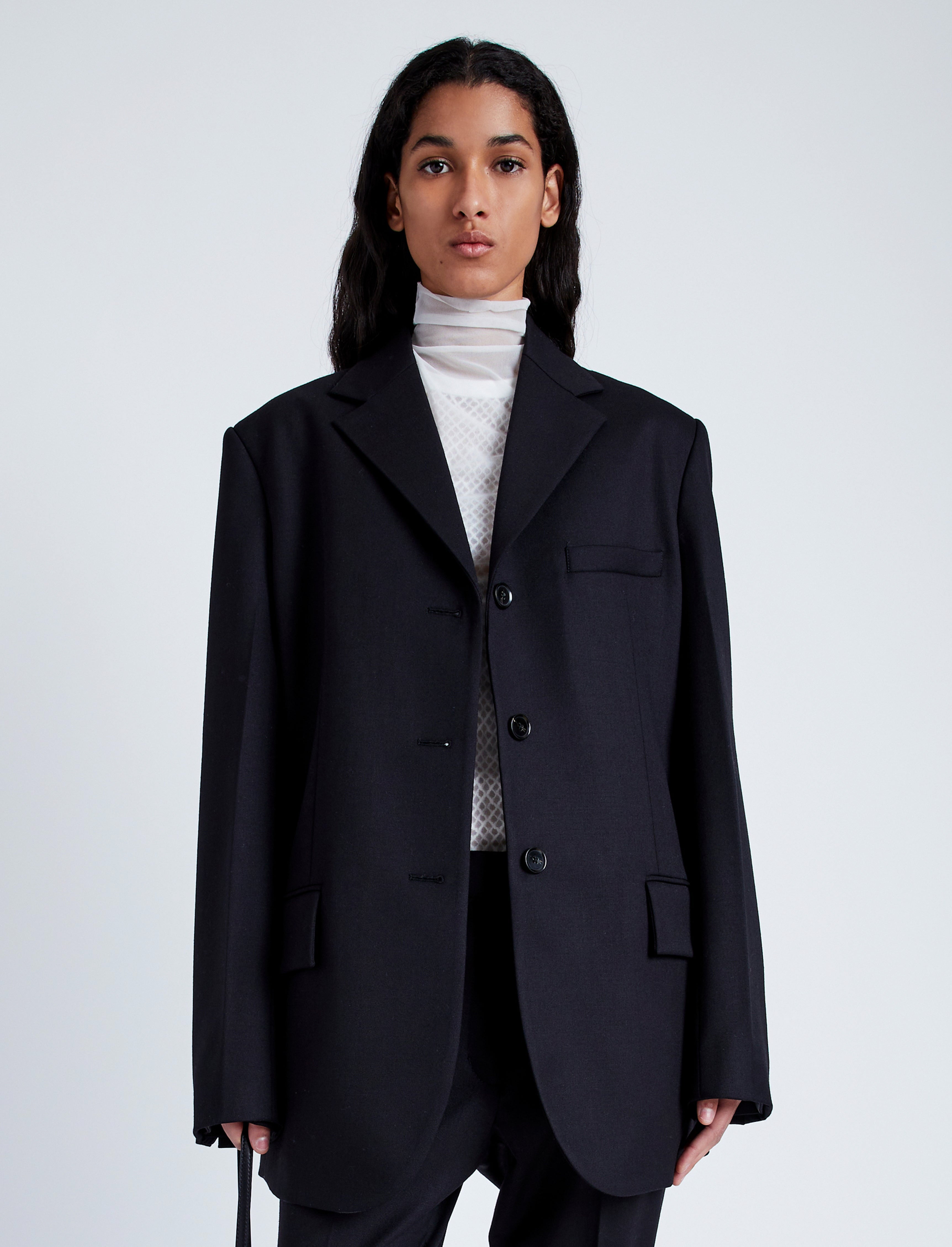 Archer Jacket in Wool Twill Suiting - 2