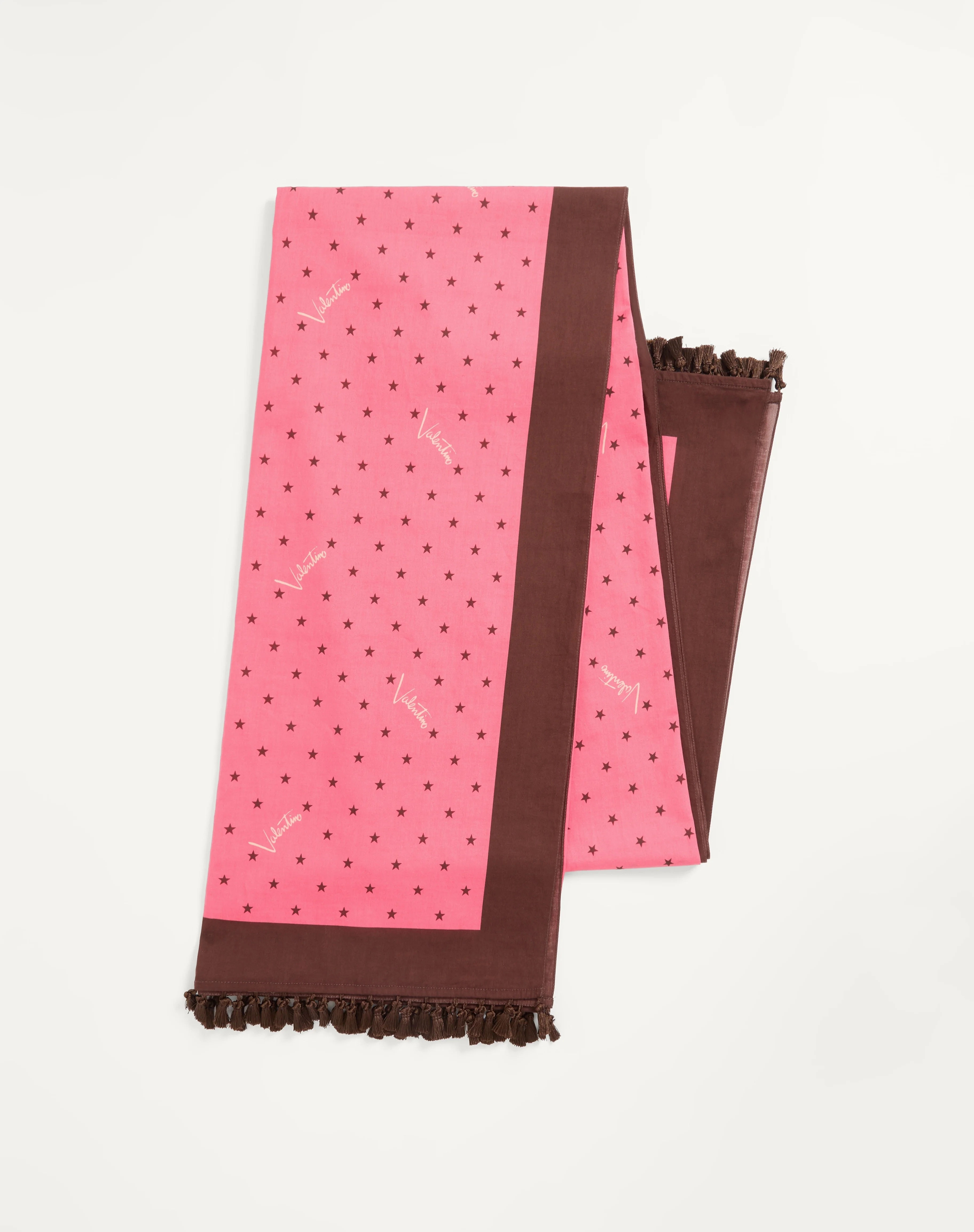 COTTON SARONG WITH STELLINE E FIRMA STARRY PRINT WITH TASSEL TRIM - 1
