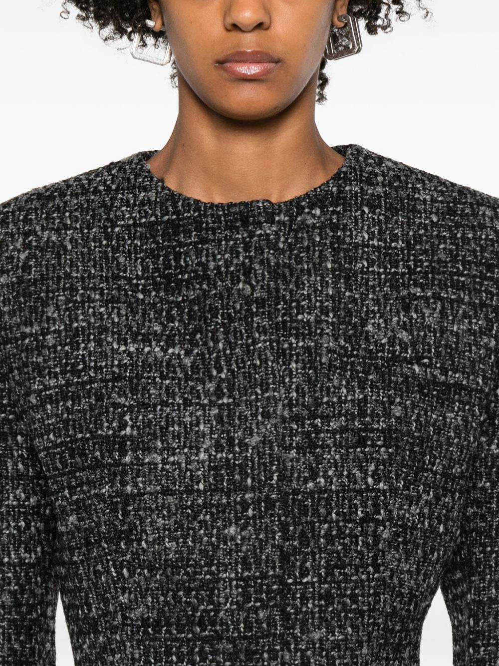G-Crop-G tweed cropped jacket - 5
