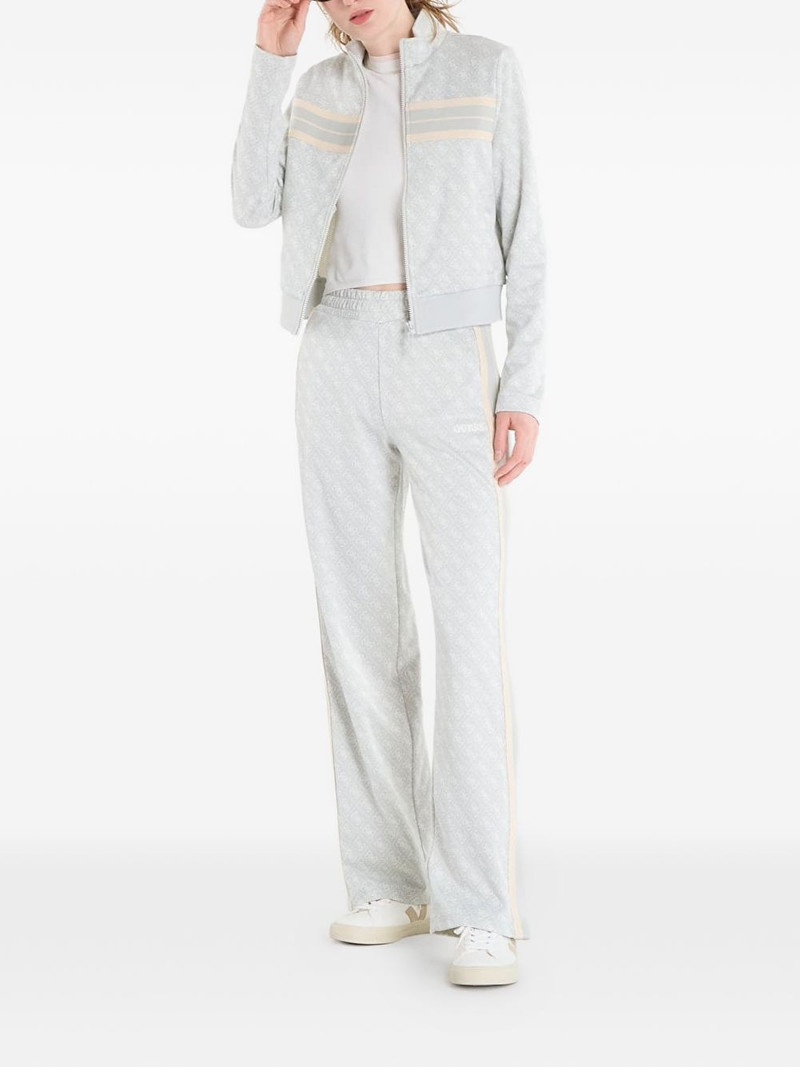 GUESS USA logo-print zip-up jacket outlook