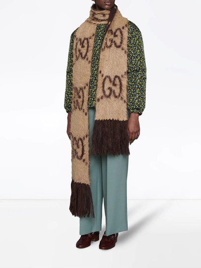 GUCCI GG jacquard-knit scarf outlook