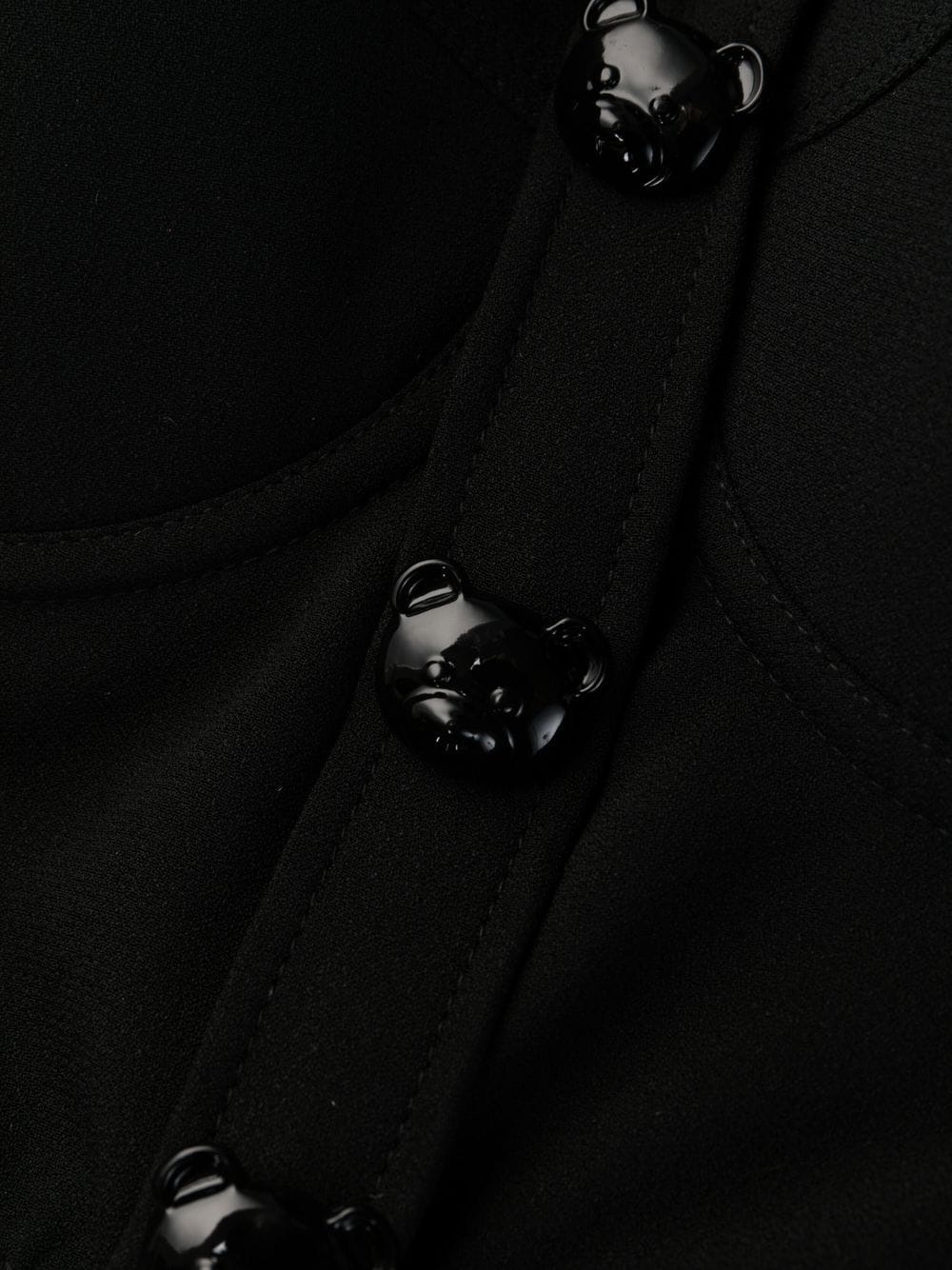 Teddy Bear-button bustier top - 3