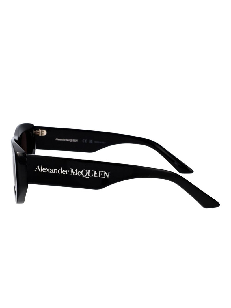 logo-print geometric-frame sunglasses 3