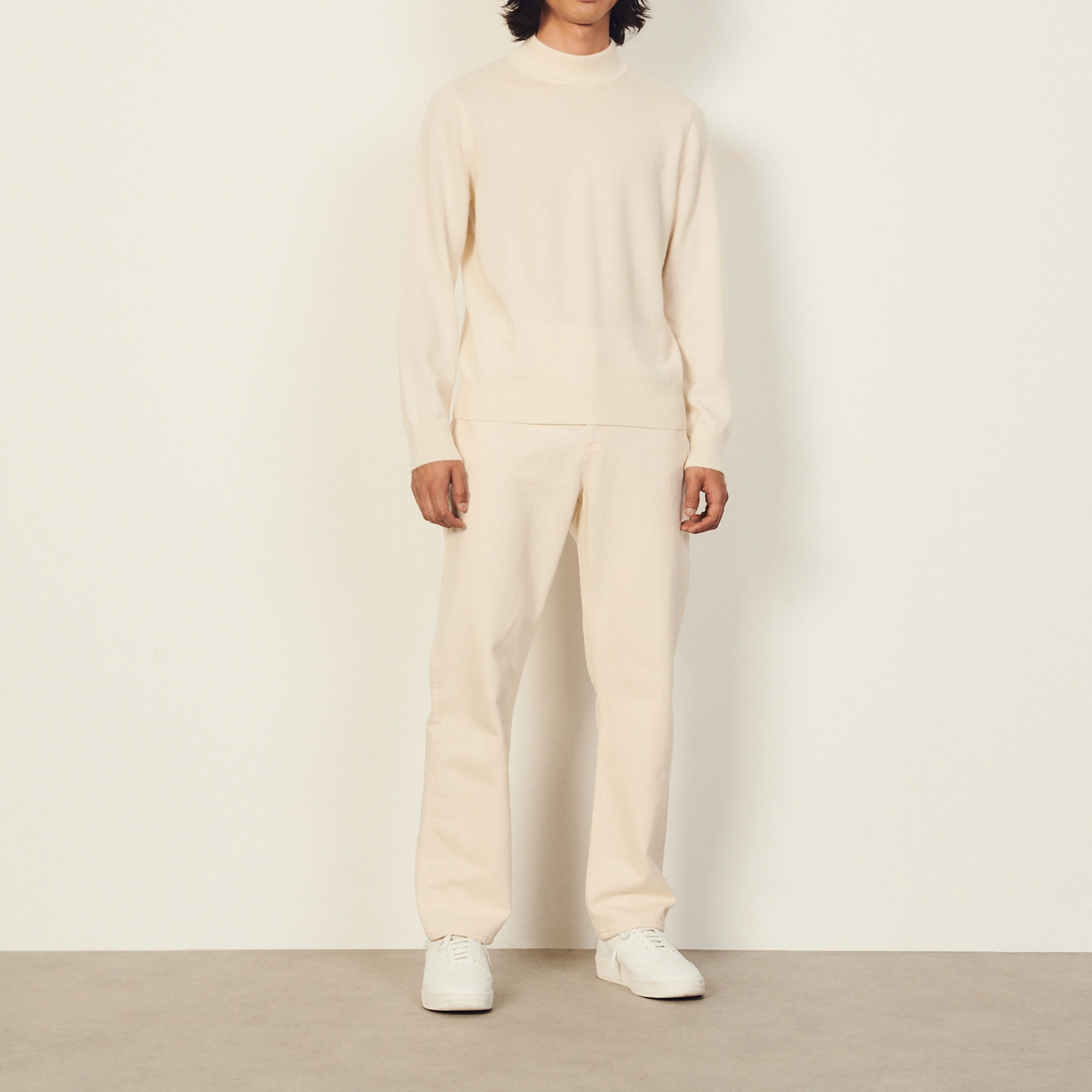 Cashmere funnel neck sweater - 6
