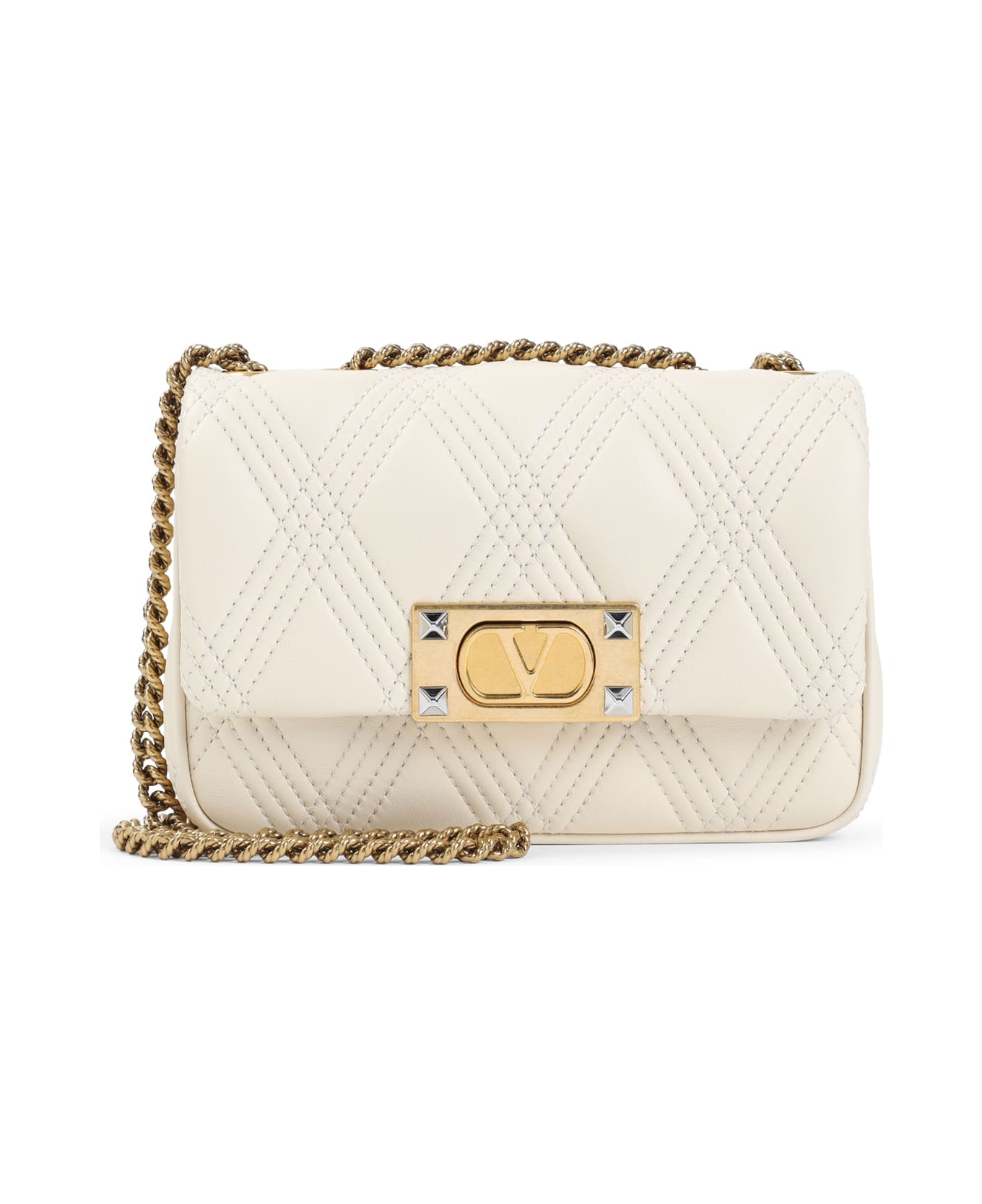 White Leather Quiltie 67 Shoulder Bag - 2
