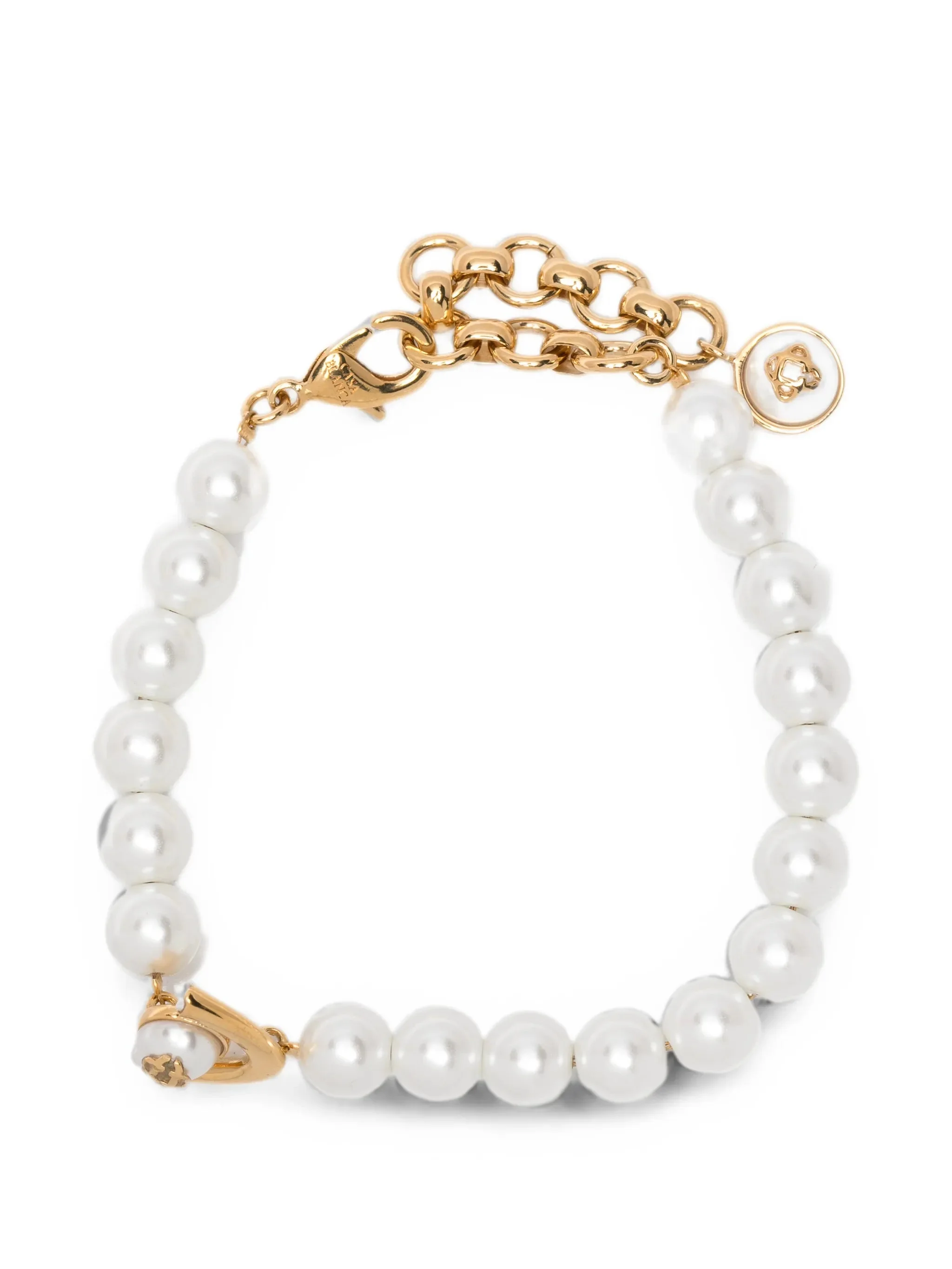 Casablanca Lotus Pearl-embellished Bracelet - 1