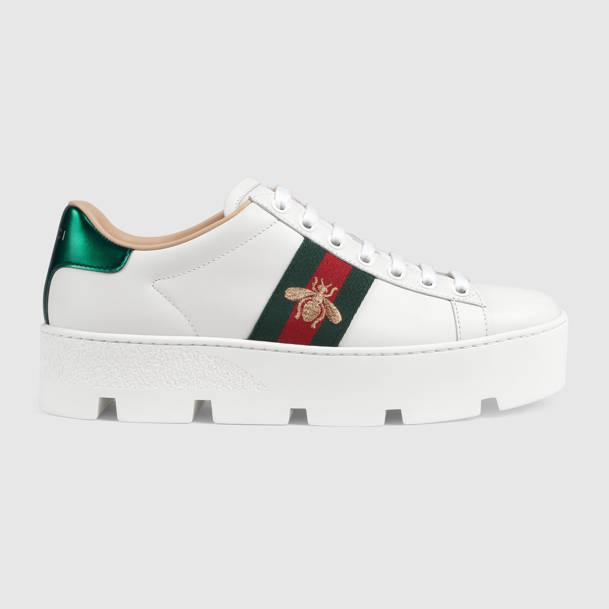 Women's Ace embroidered platform sneaker - 1