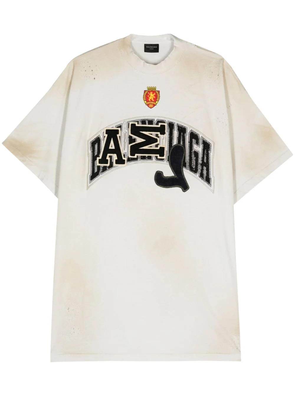 Skater logo-appliqué cotton T-shirt - 1
