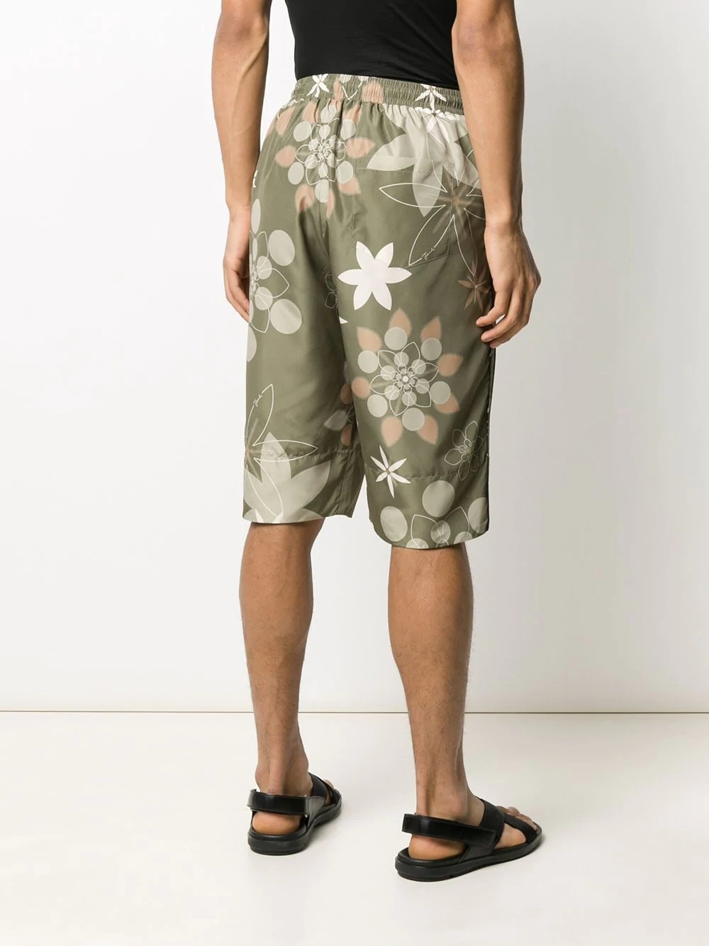 floral print Bermuda shorts - 4