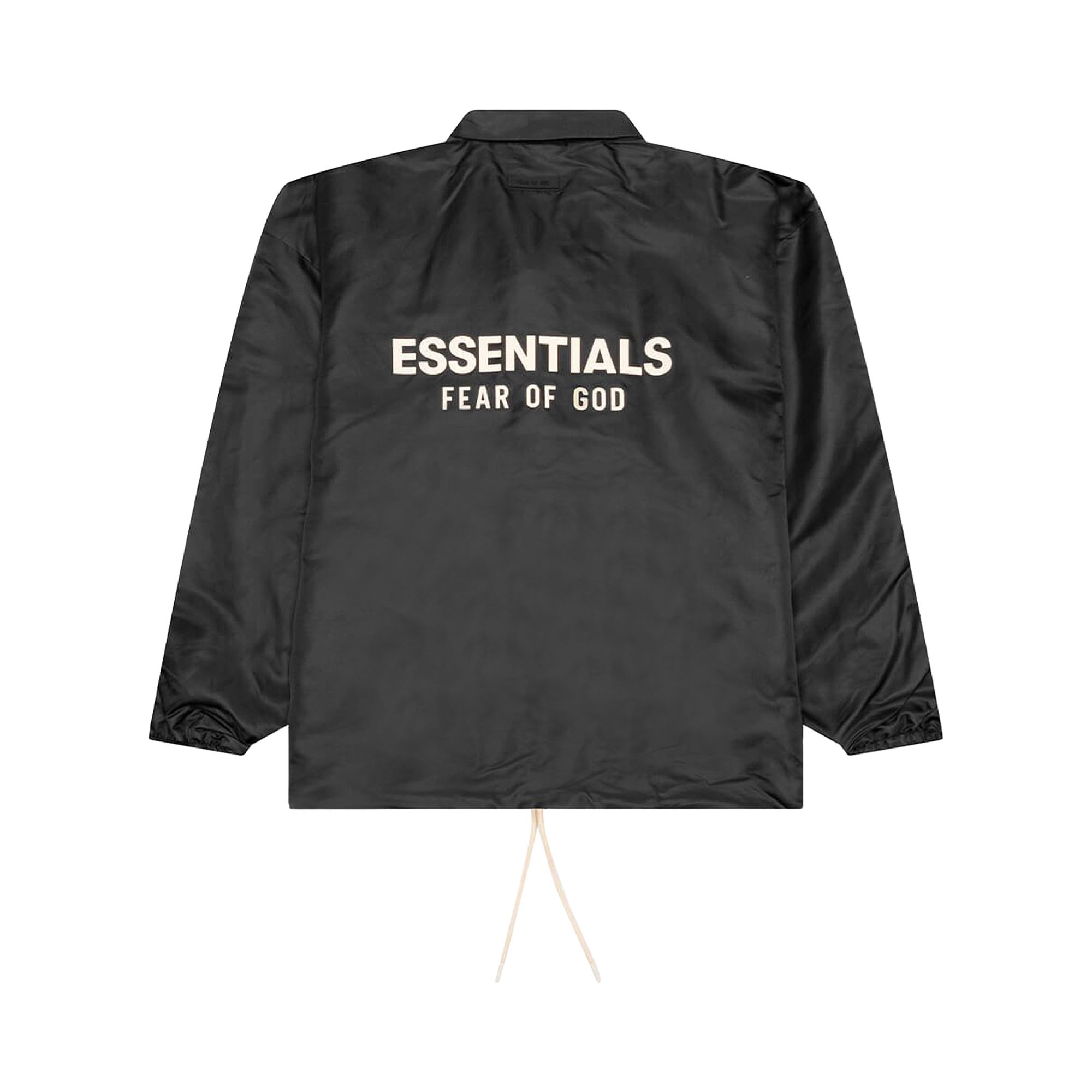 Fear of God Essentials Coaches Jacket 'Jet Black' - 2