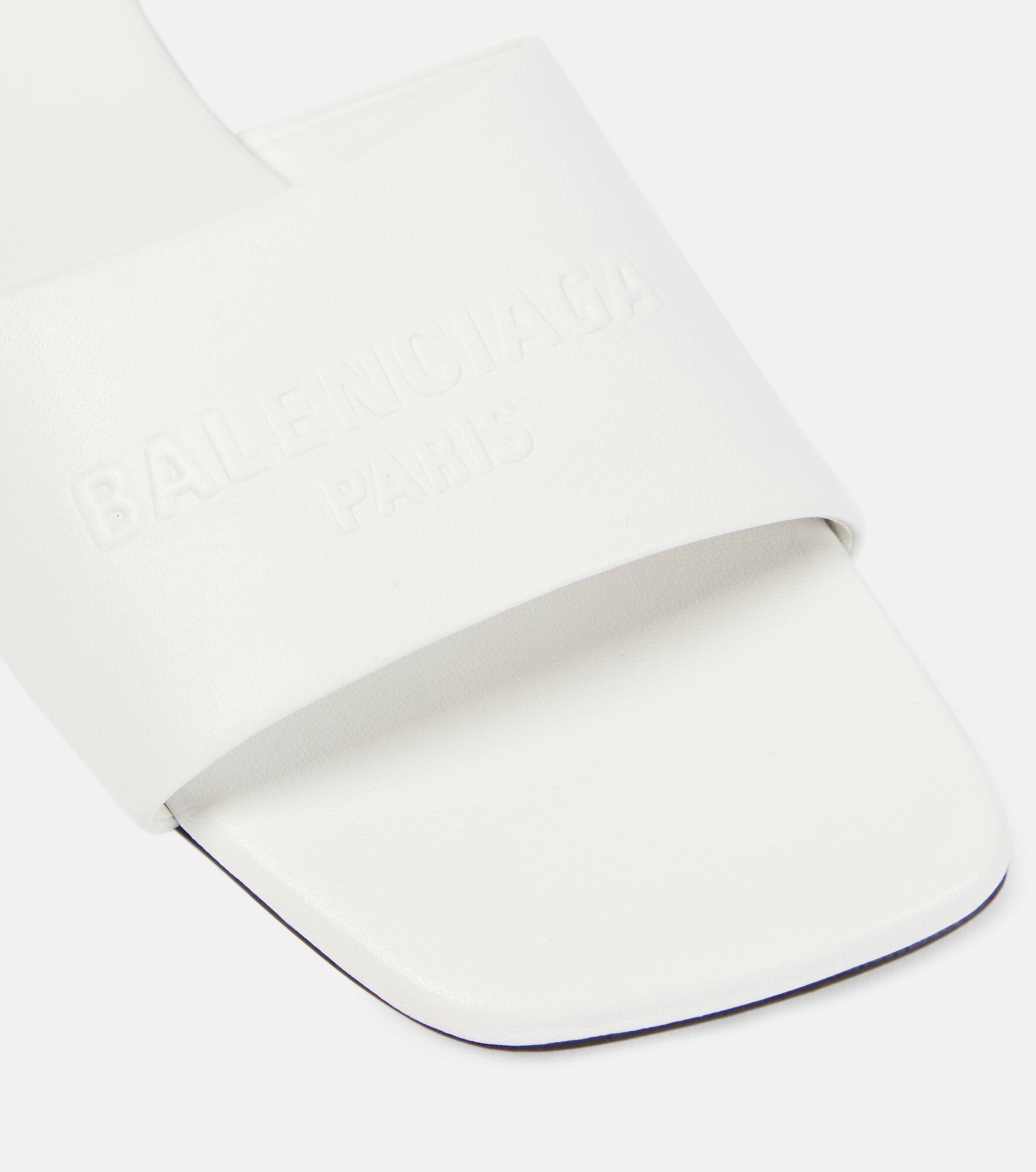 Duty Free leather slides - 6
