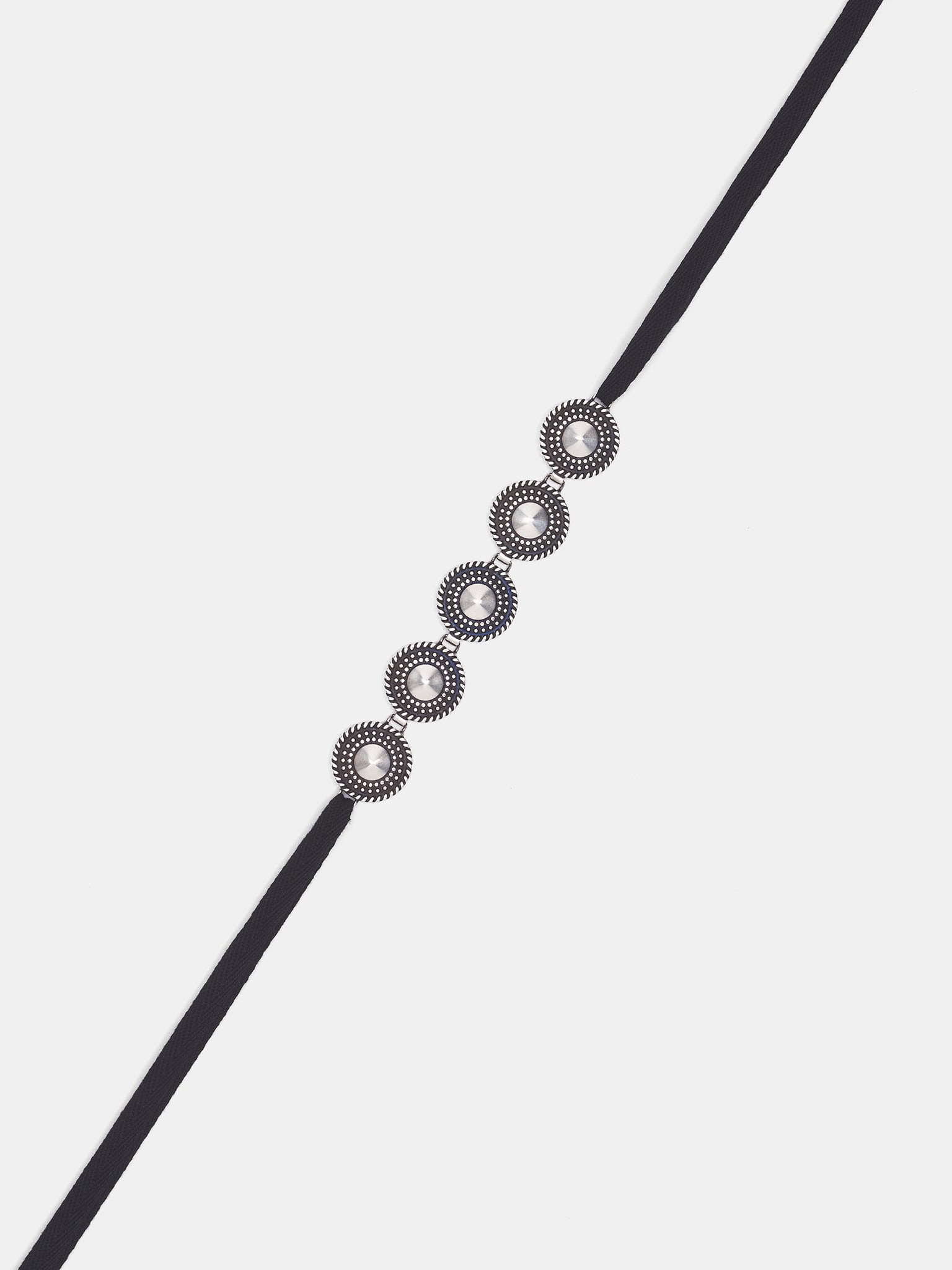 Black Ive Stud Braided Bracelet - 2