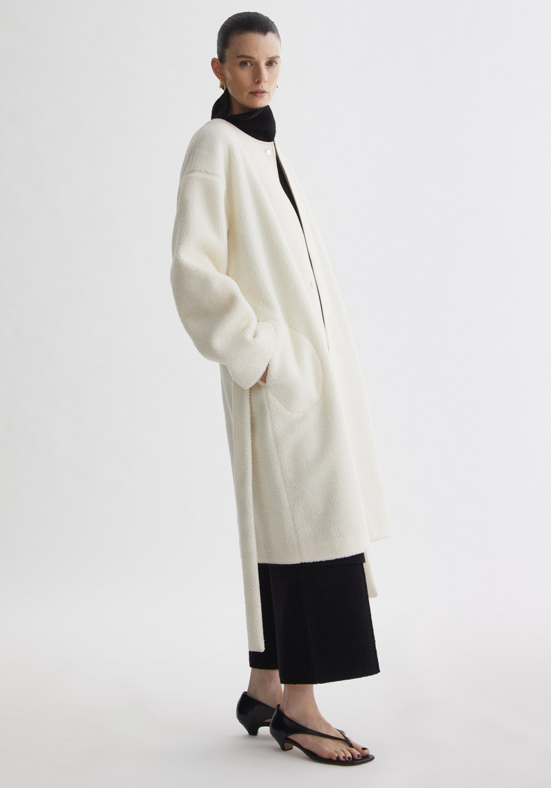BLIZZARD Belted fleece coat 3