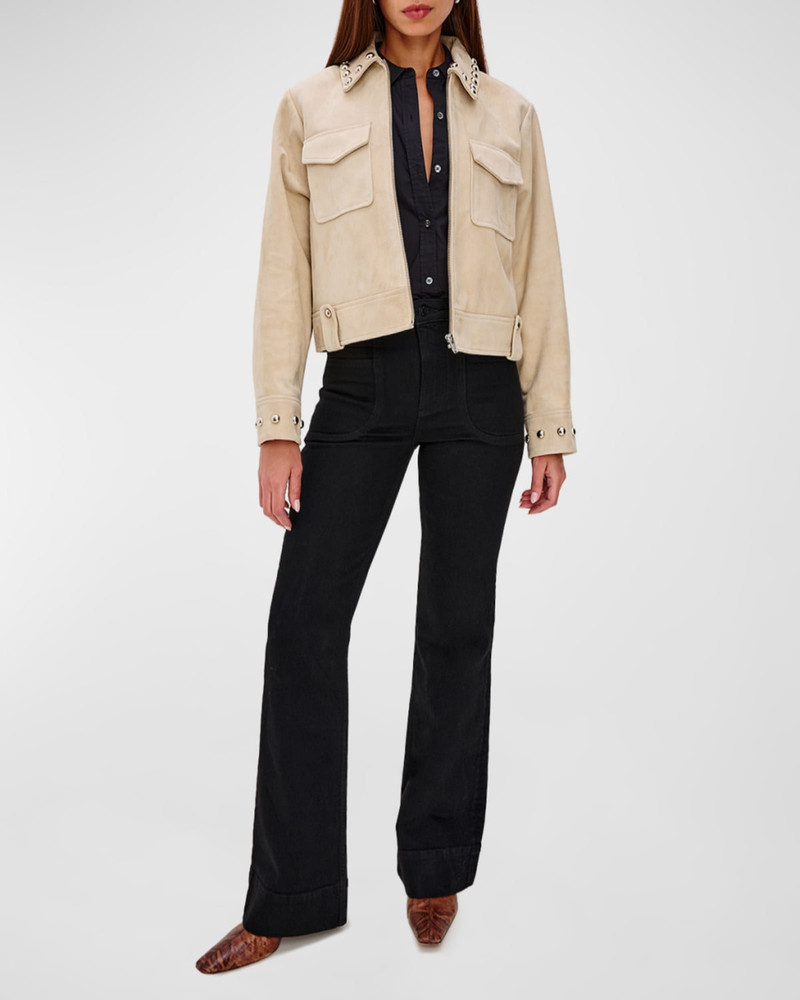 Rails Zeta Studded Suede Jacket outlook