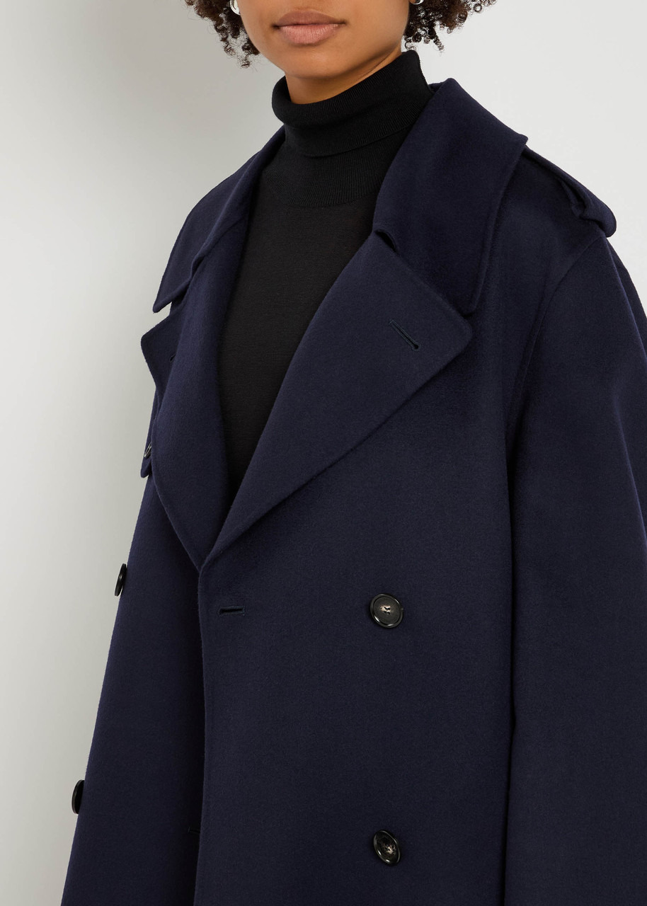 Stella Mccartney Double Face Wool Trench Coat - 5