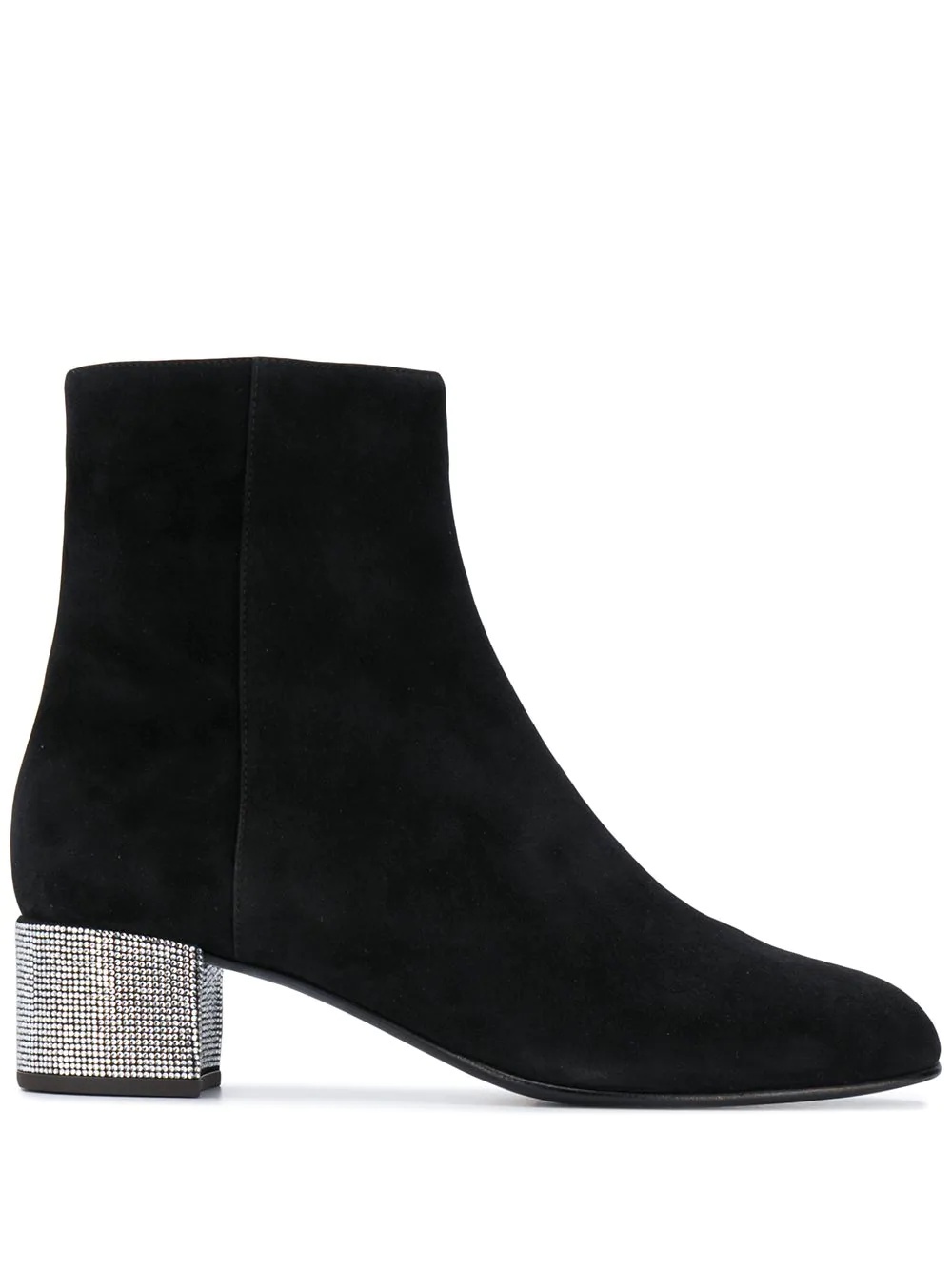 crystal-embellished ankle boots - 1