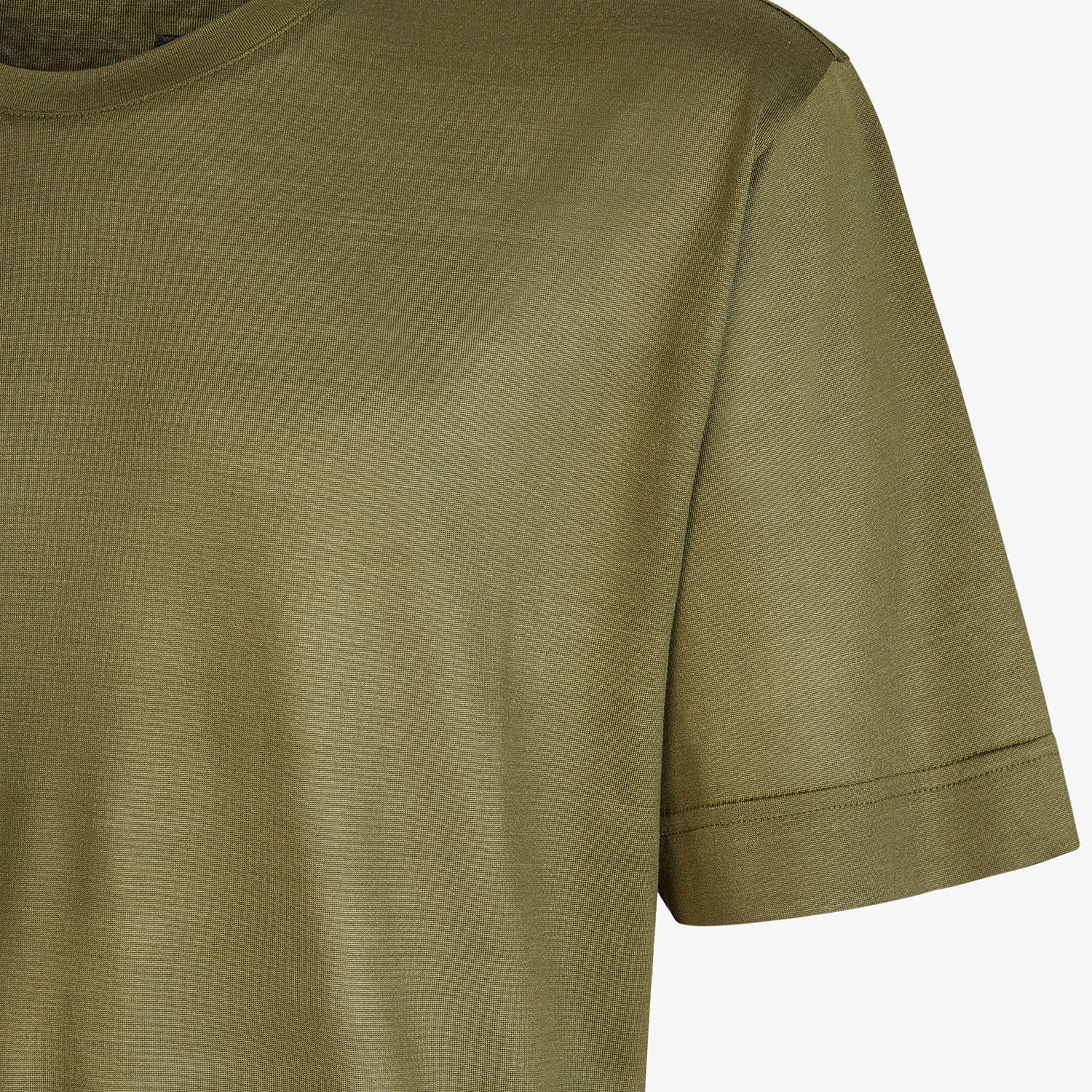 Green silk T-shirt - 3