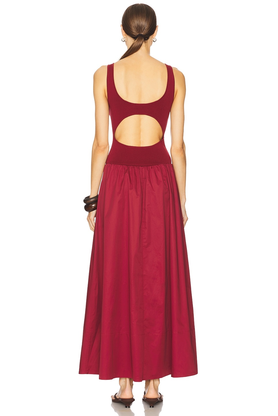 Bateau Cut Out Dress - 4