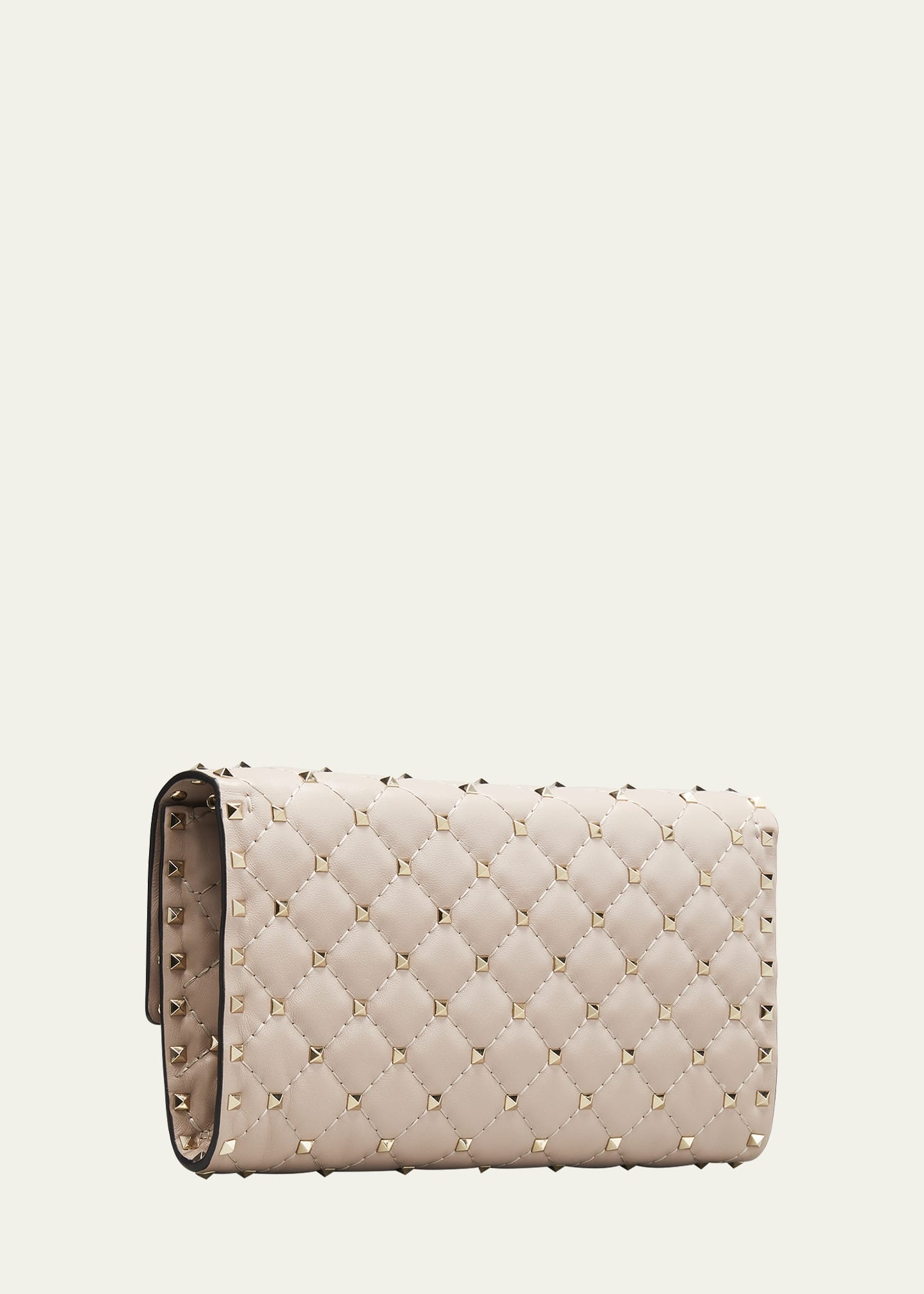 Quilted Rockstud Spike Chain Shoulder Bag - 3