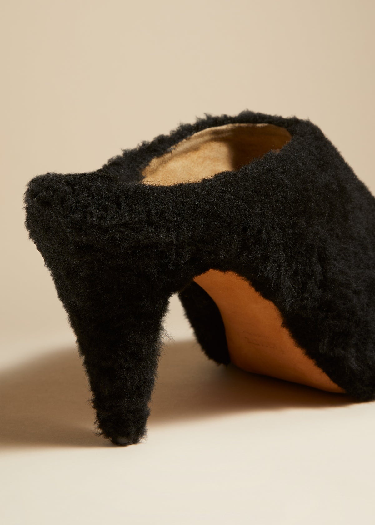 Marion 90mm shearling mules - 5