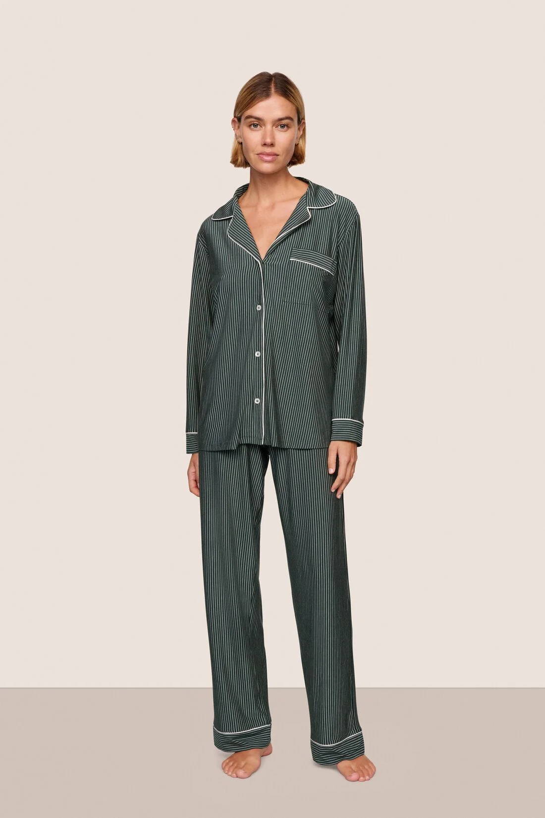 Gisele Printed TENCEL™ Modal Long PJ Set - 1