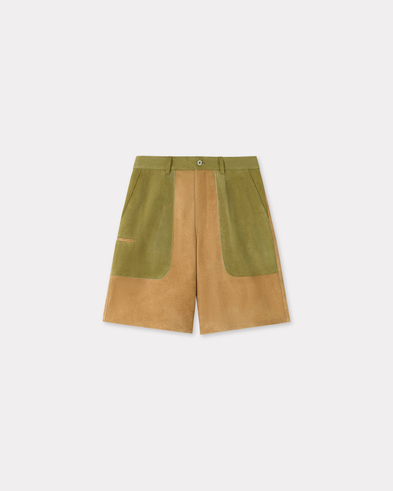 Straight shorts in leather 1