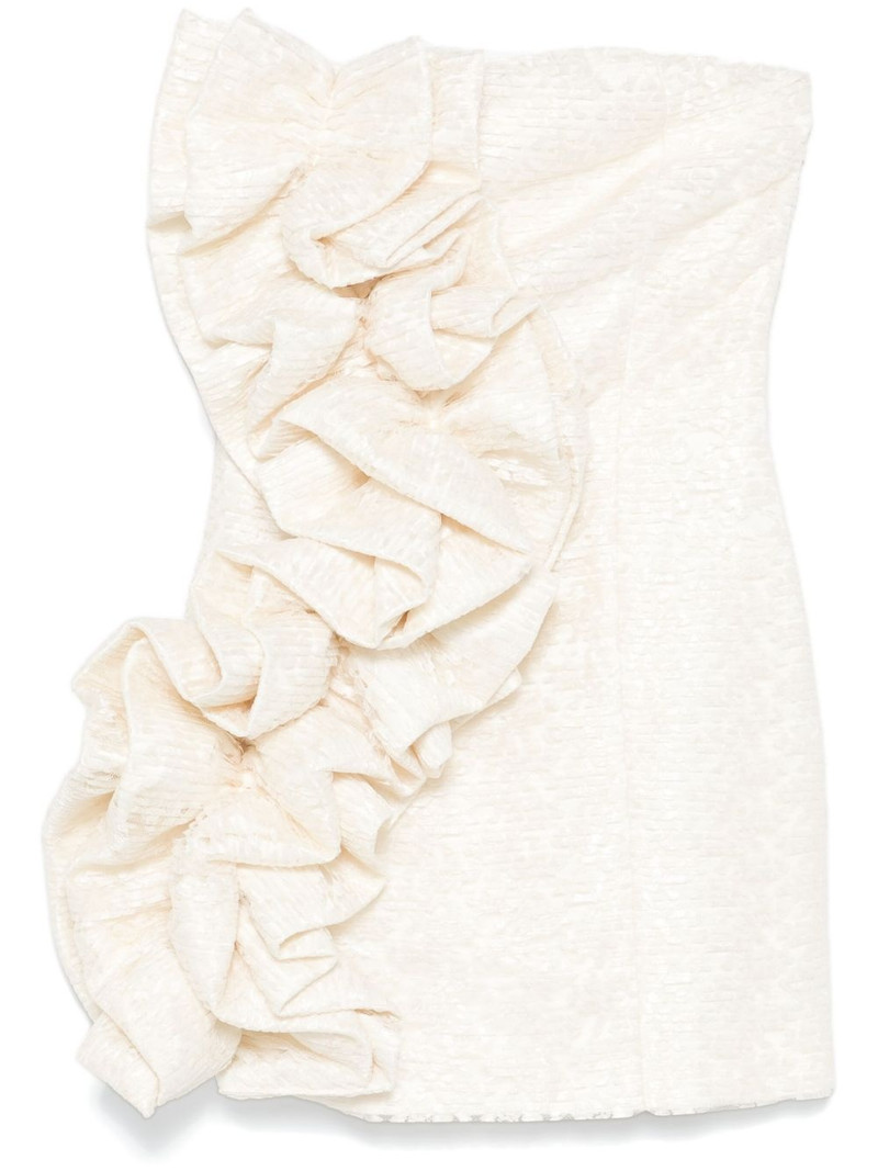 lace ruffle mini dress 1