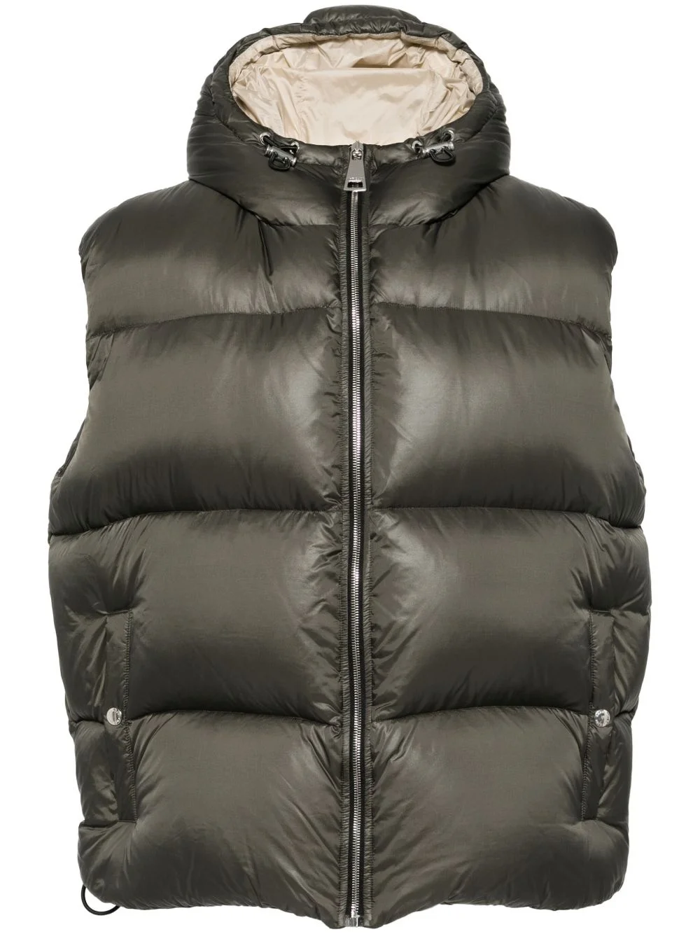 hooded gilet - 1