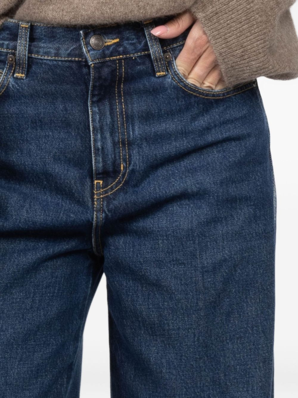 cuffed five-pocket jeans - 5