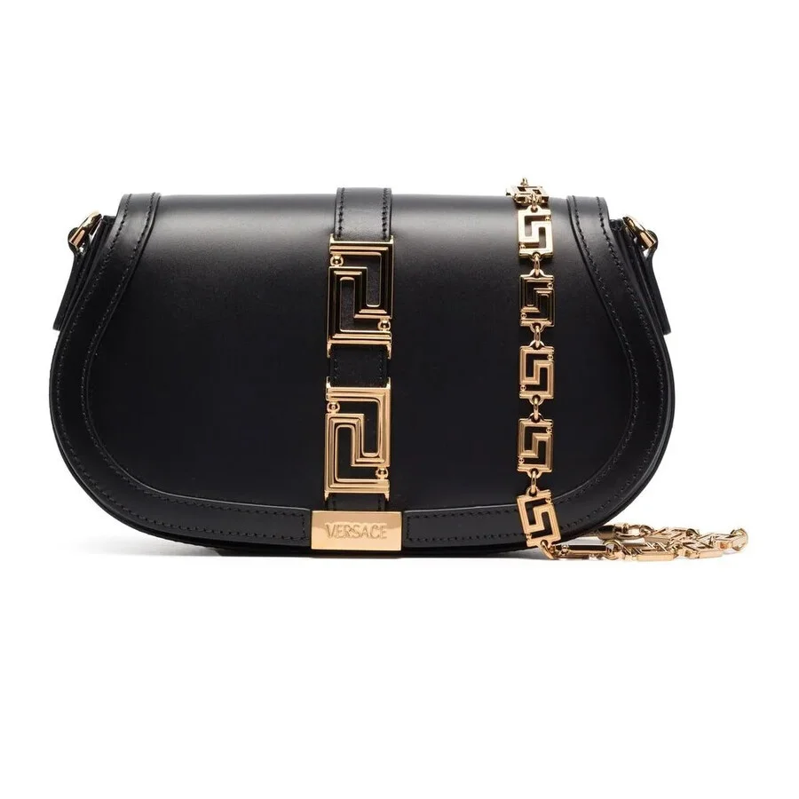 Versace Greca Foldover Crossbody Bag - 1