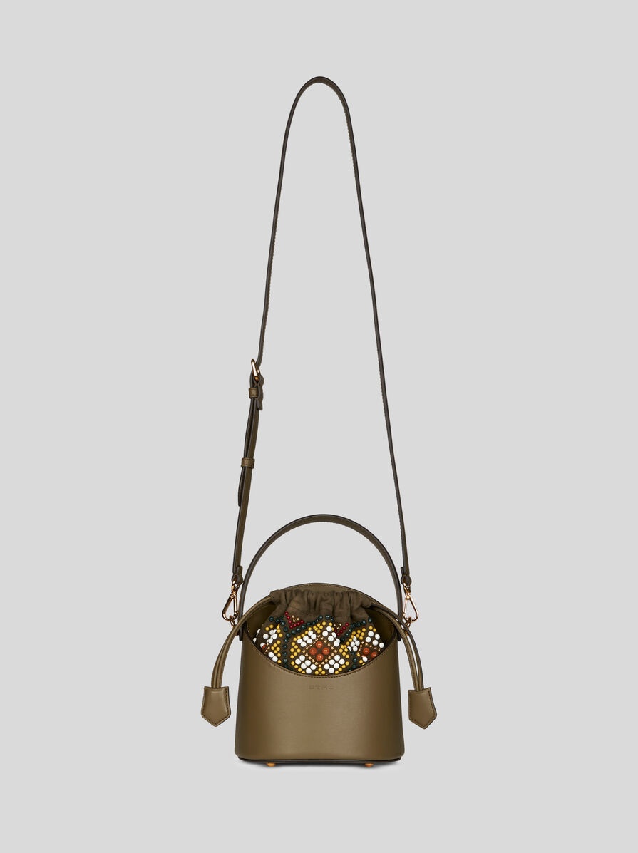 MINI LEATHER SATURNO BAG - 1