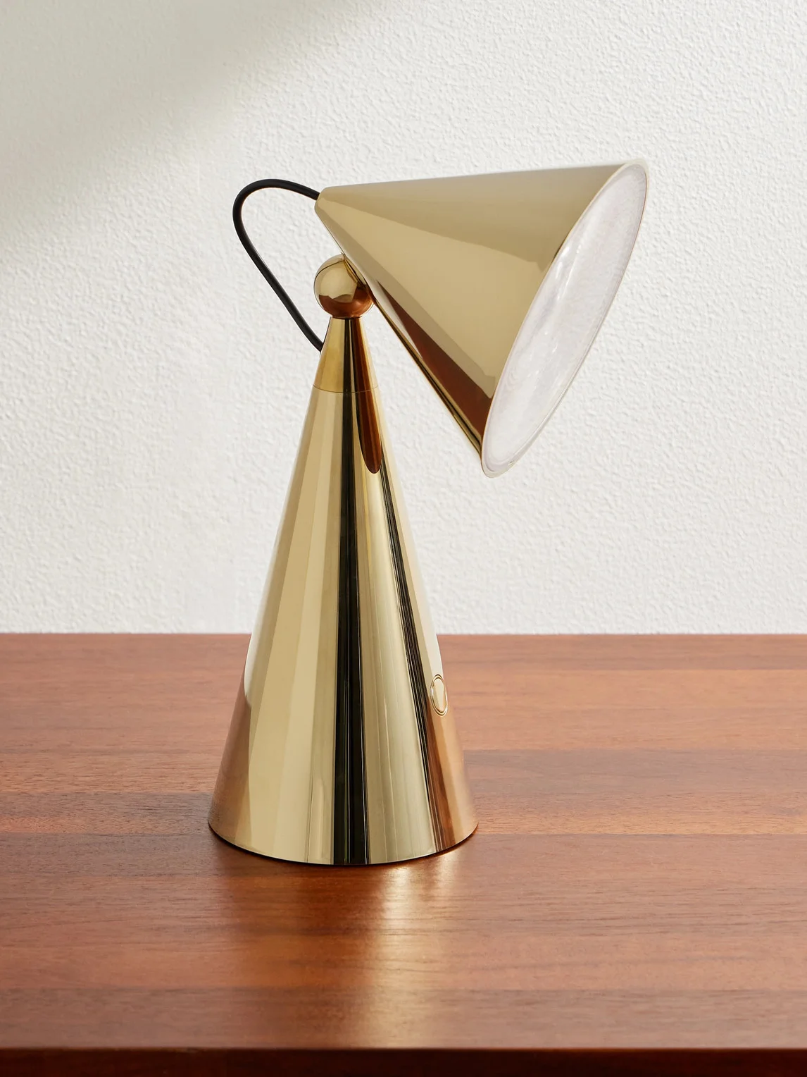 Pose Portable Gold-Tone Lamp - 1