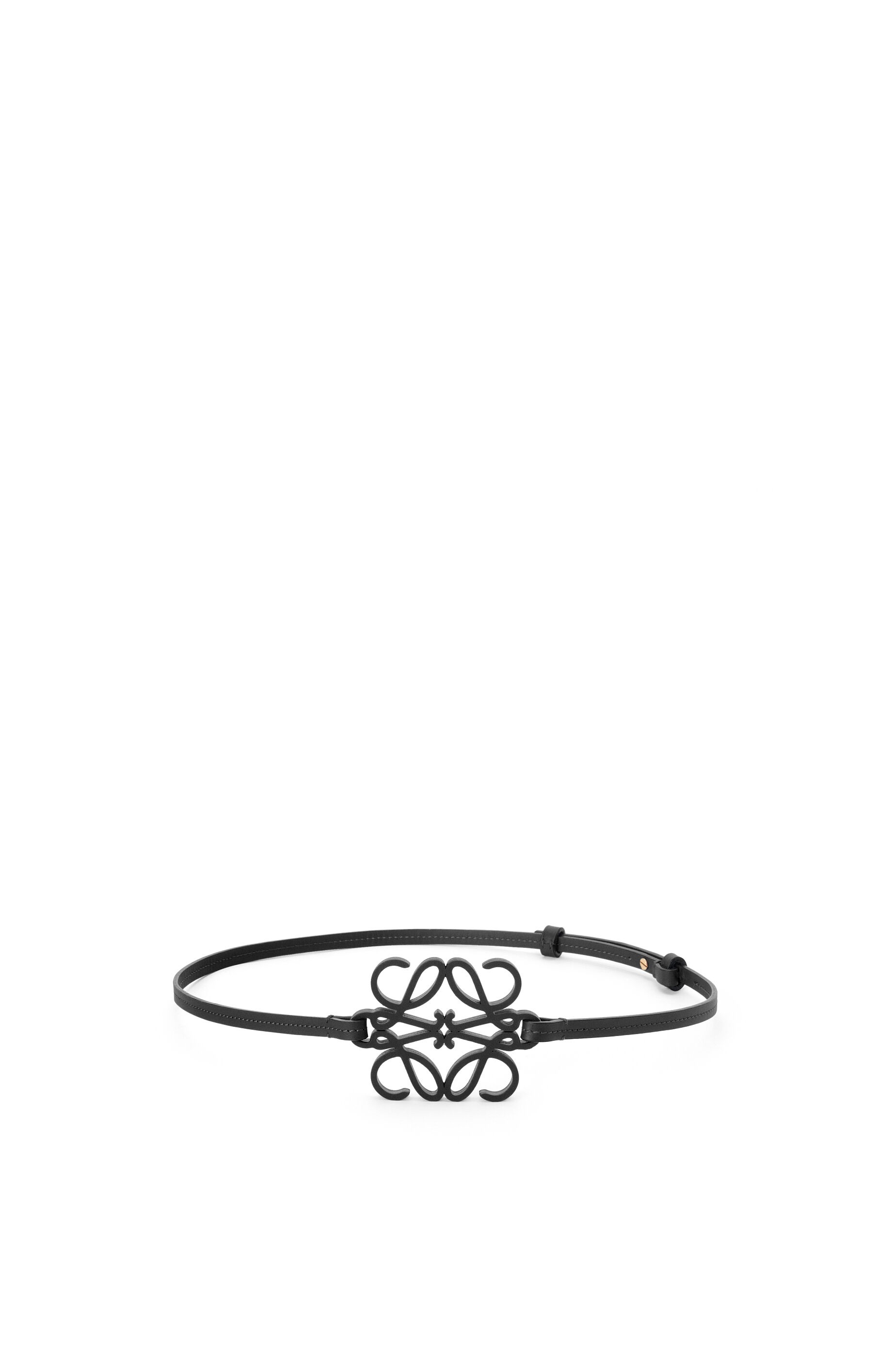 Anagram cut-out belt in soft calfskin - 1