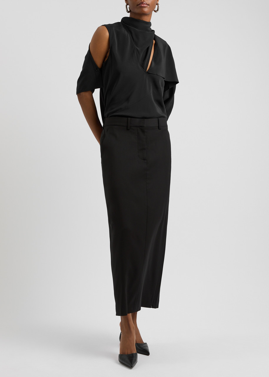 Silk crepe de chine blouse - 4