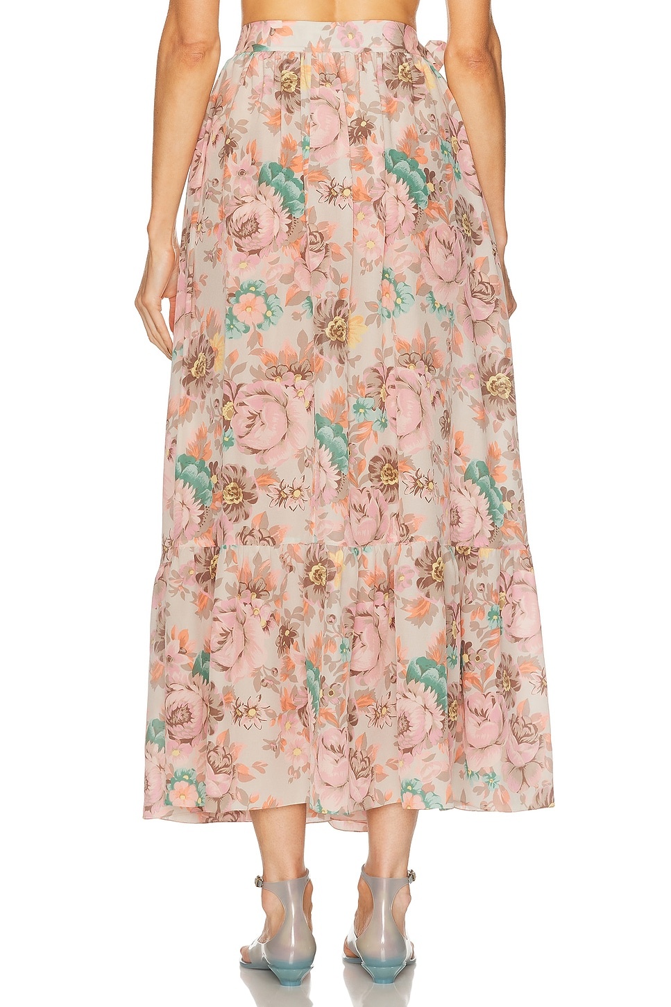 Silk Maxi Skirt - 4