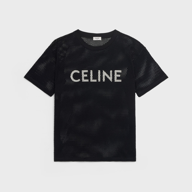 LOOSE CELINE T-SHIRT IN COTTON MESH 1