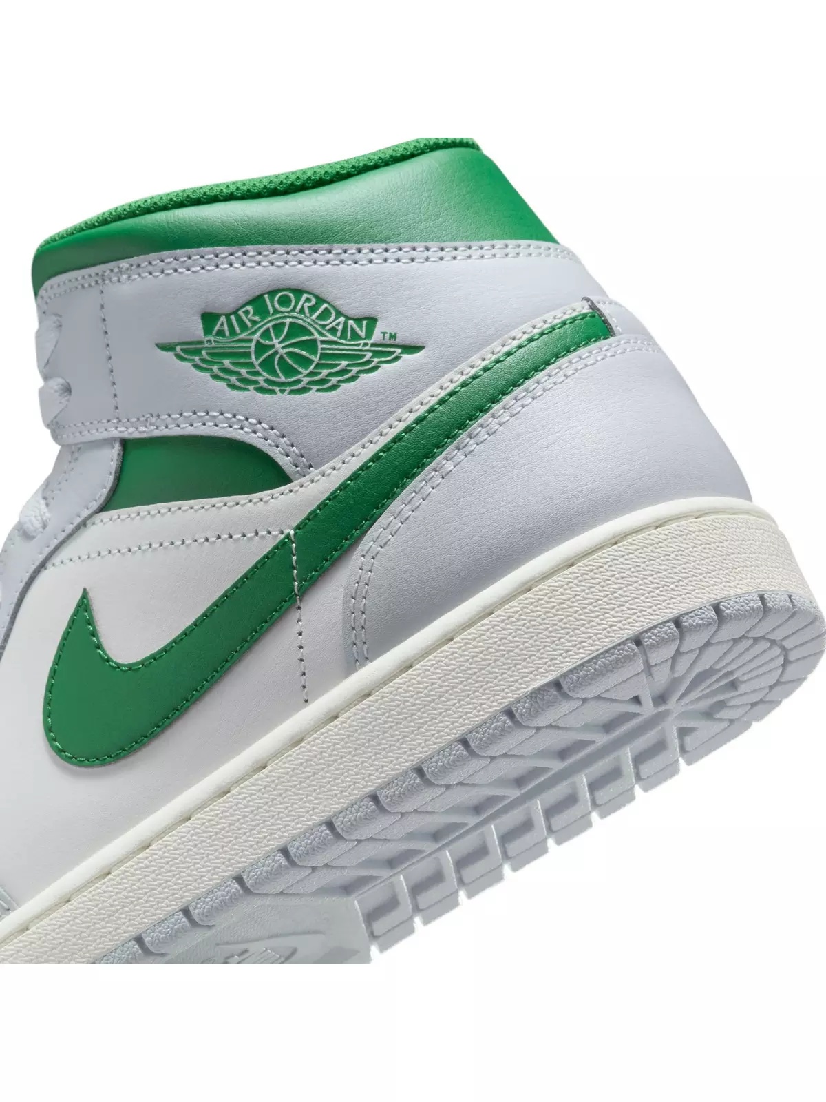 1 Mid "Summit White/Pine Green/Pure Platinum" Men's Shoe - 11