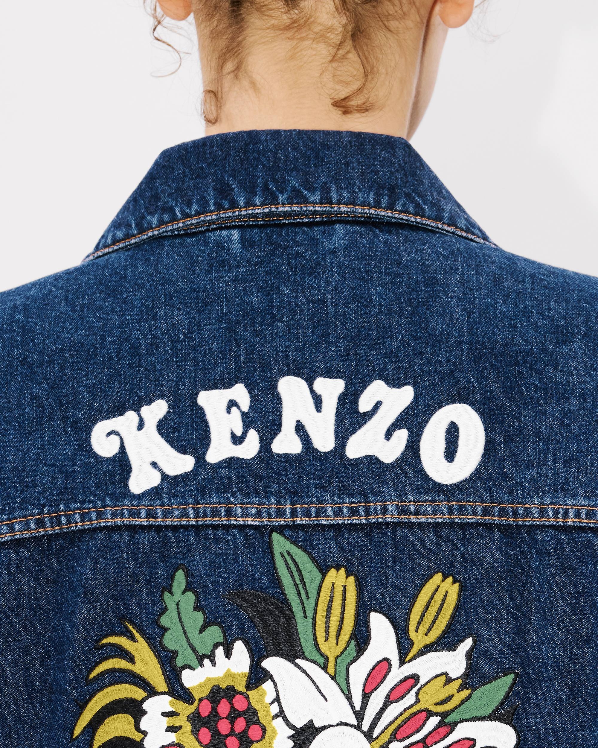'KENZO by Verdy'  embroidered trucker jacket in japanese denim - 8