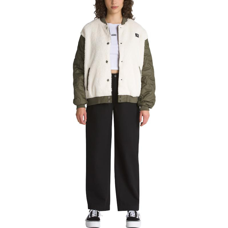 (WMNS) Vans Kasia Bomber Jacket 'Grape Leaf' VN000F8NKCZ - 3